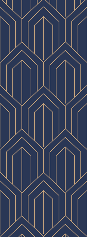 Vinyl tapijt geometrisch 'kayla metallic' - TenStickers