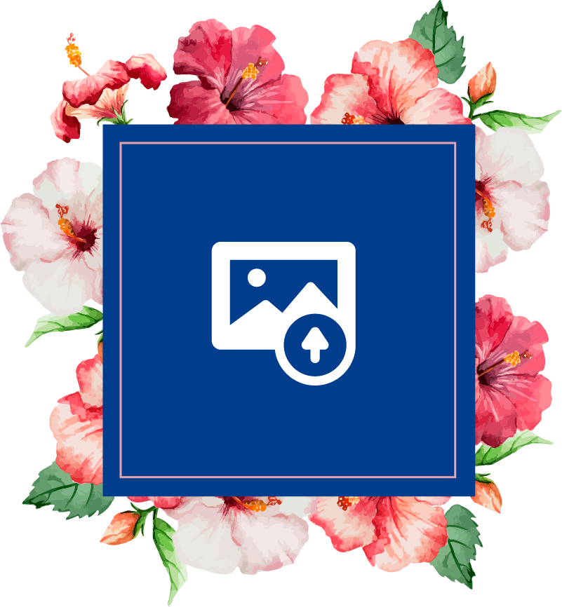 Vinyl tapijt natuur hibiscus bloemdesign - TenStickers