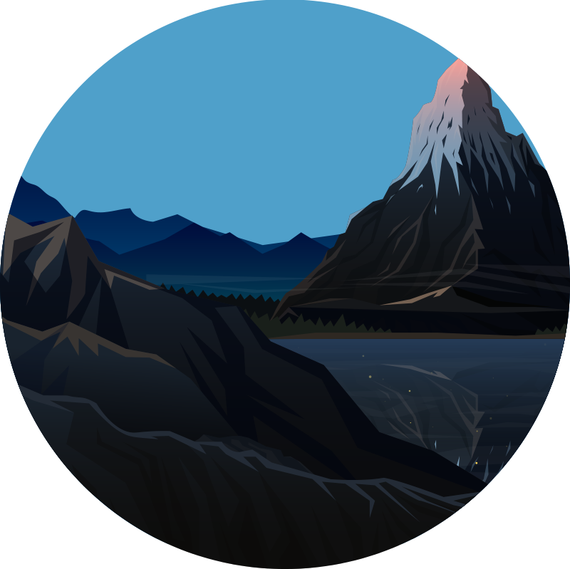 Vinyl tapijt natuur berglandschap uitzicht - TenStickers