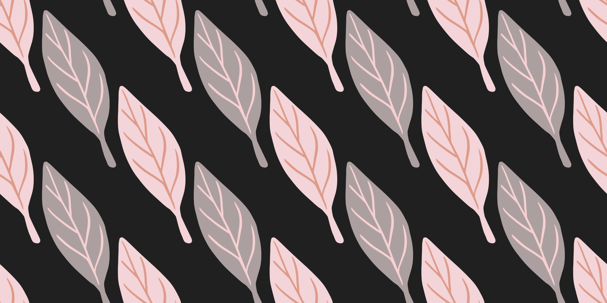 Vinyl tapijt bloemen en planten stijlvol bladpatroon - TenStickers