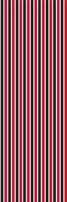 Vinyl tapijt slaapkamer zwart-rood verticaal patroon - TenStickers