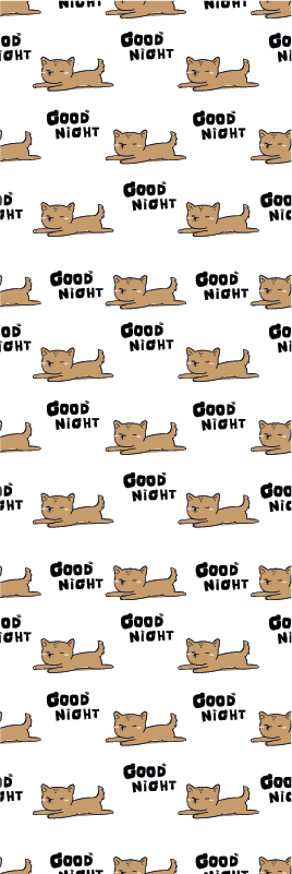 Vinyl tapijt slaapkamer schattige hond slaapt - TenStickers