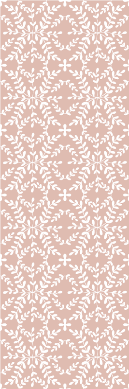 Vinyl tapijt slaapkamer vintage ornamentale bladeren patroon - TenStickers