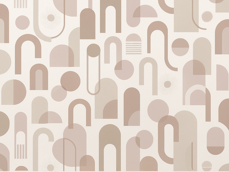 Vinyl tapijt slaapkamer modern patroon - TenStickers