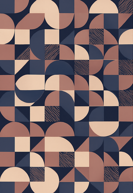 Vinyl tapijt slaapkamer abstract paarse geometrische design - TenStickers