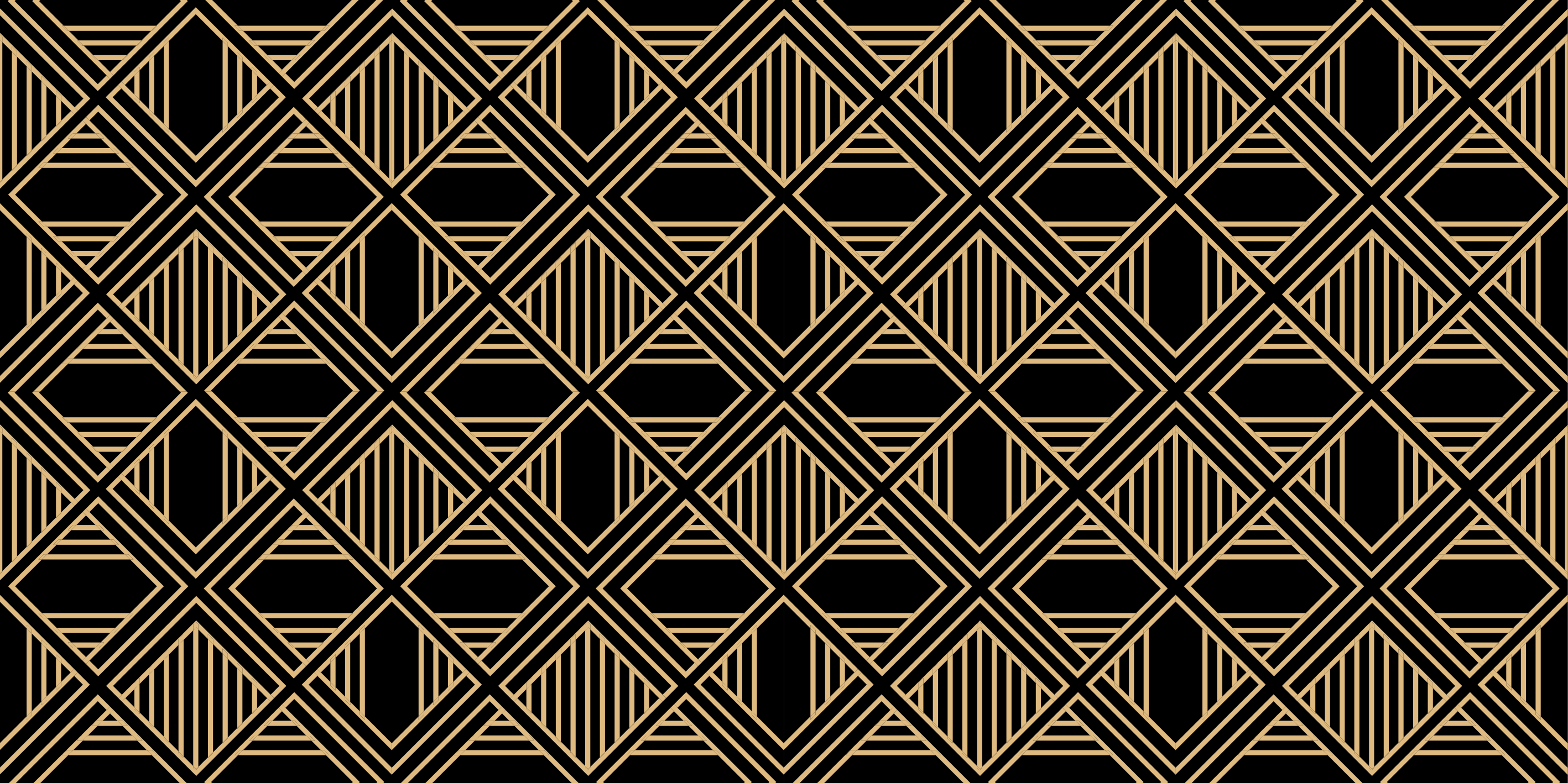Vinyl tapijt geometrisch art deco great gatsby patroon - TenStickers