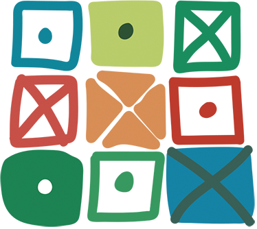 Vinyl tapijt geometrisch ontwerp met vierkanten - TenStickers
