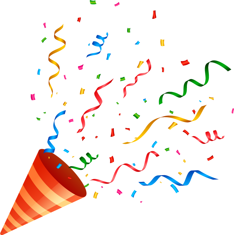 Vinyl tapijt geometrisch feestconfetti - TenStickers