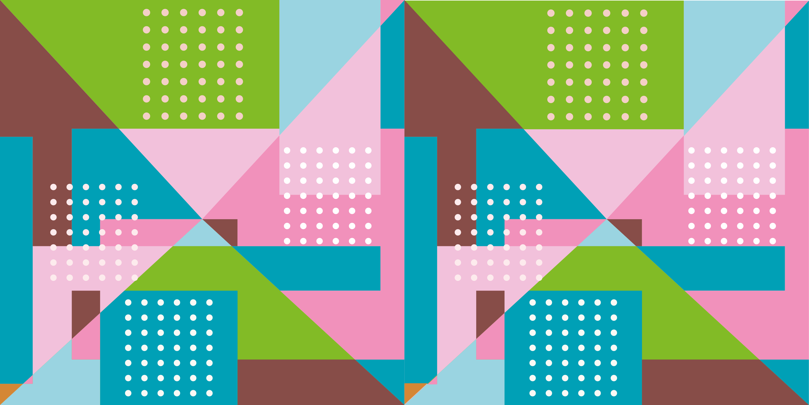 Vinyl tapijt geometrisch pastel geometrisch patroon - TenStickers