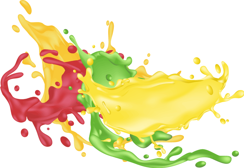 Vinyl tapijt geometrisch spetterende kleuren vormgeving - TenStickers