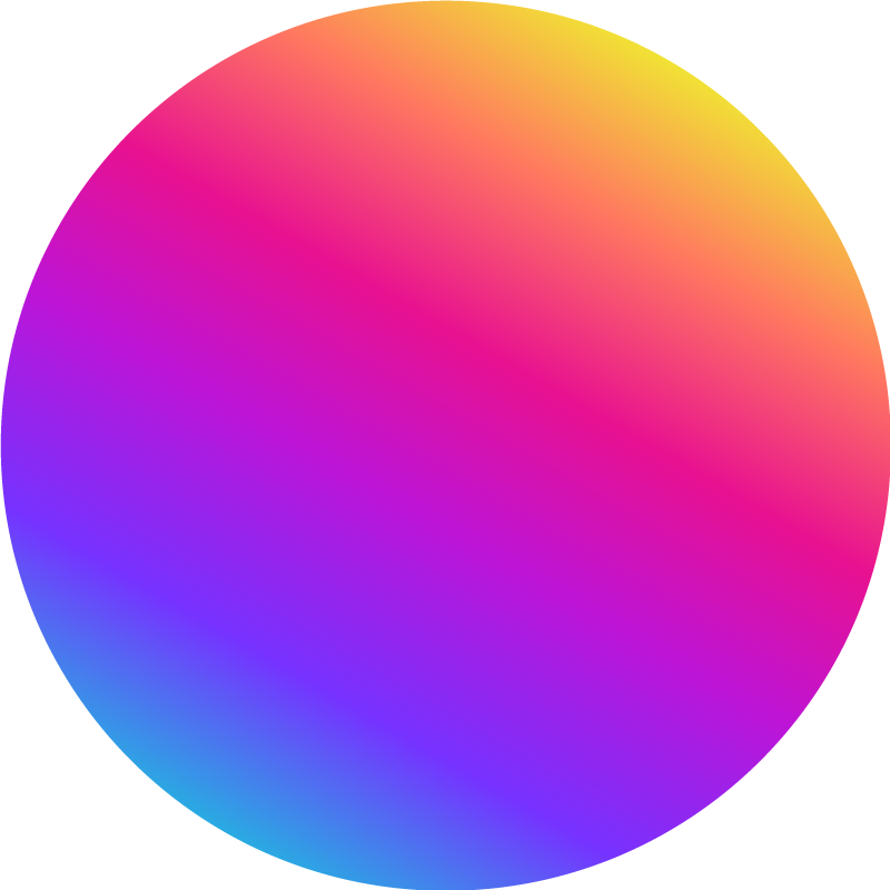 Vinyl tapijt geometrisch kleurrijke gradient cirkel - TenStickers