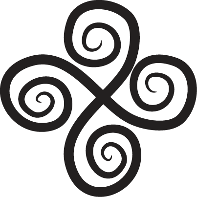 Vinyl tapijt geometrisch elegante draai element - TenStickers