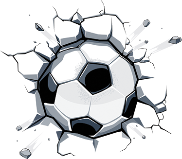 Vinyl tapijt kind 3d voetbalbal - TenStickers