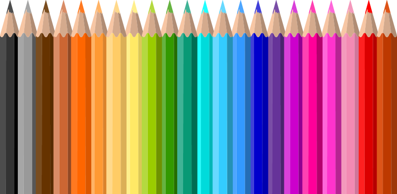 Vinyl tapijt kind kleurpotlood plint rand - TenStickers