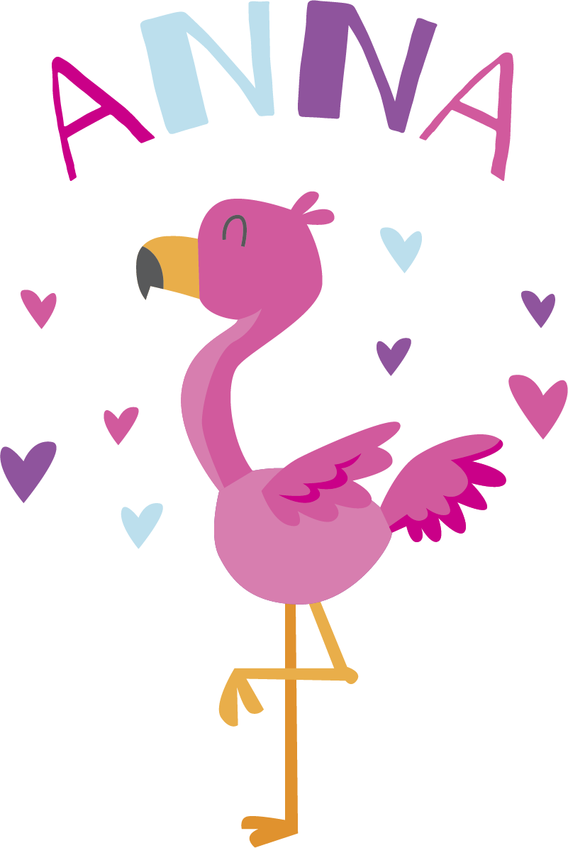 Vinyl tapijt kind flamenco personaliseerbaar - TenStickers