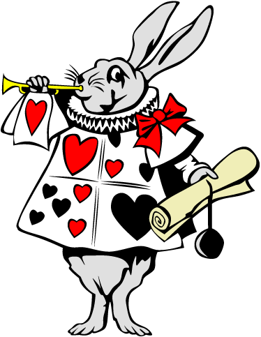 Vinyl tapijt kind wonderland konijn - TenStickers