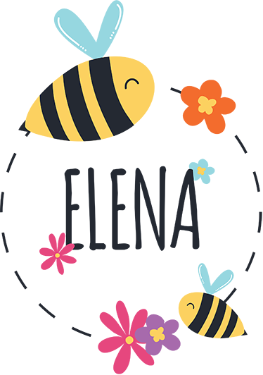 Vinyl tapijt kind gepersonaliseerde naam lente - TenStickers