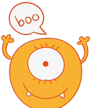 Vinyl tapijt kind monsterstickers gele kast - TenStickers