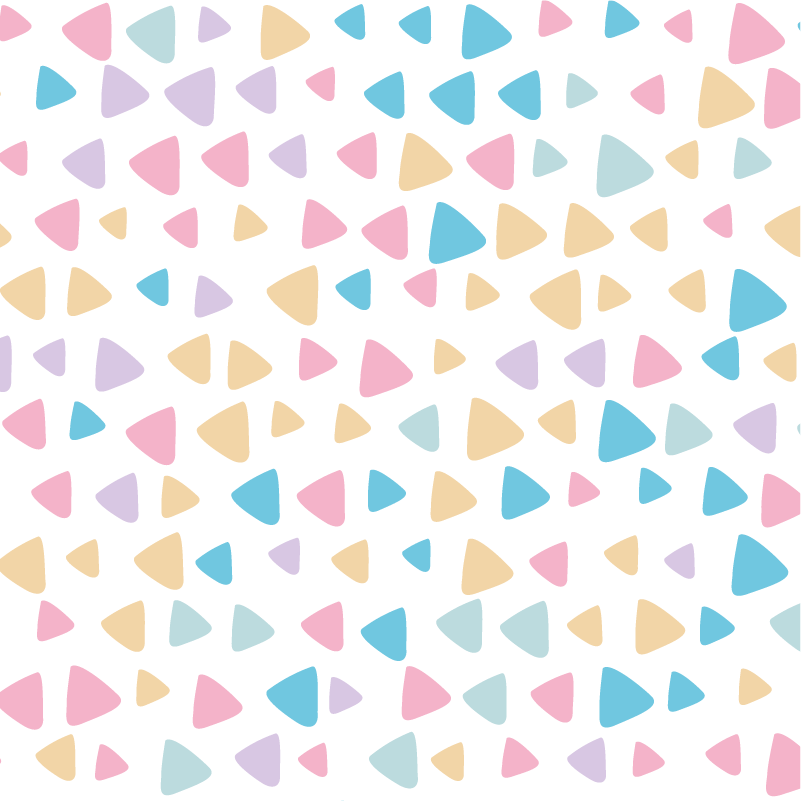 Vinyl tapijt kind patroon in pastelkleuren - TenStickers