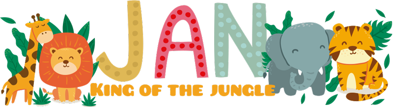 Vinyl tapijt kind koning van de jungle - TenStickers