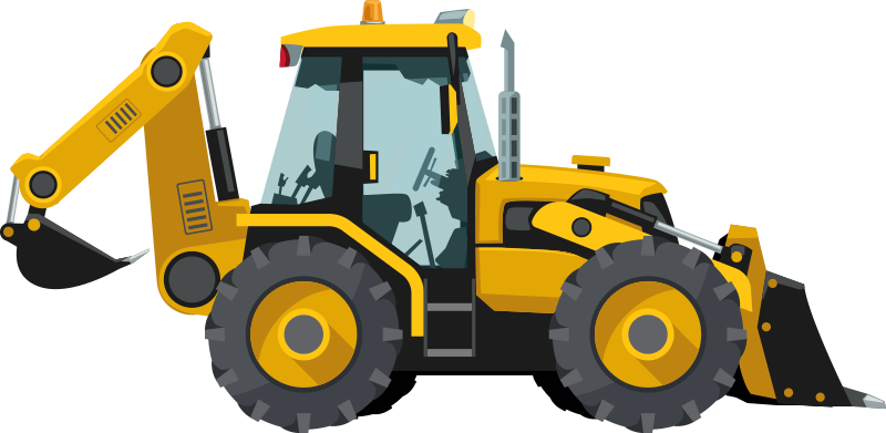 Vinyl tapijt kind realistische tractor - TenStickers