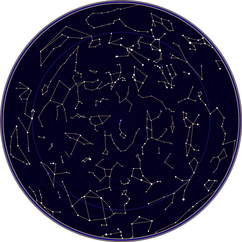 Vinyl tapijt kind sterrenconstellaties - TenStickers