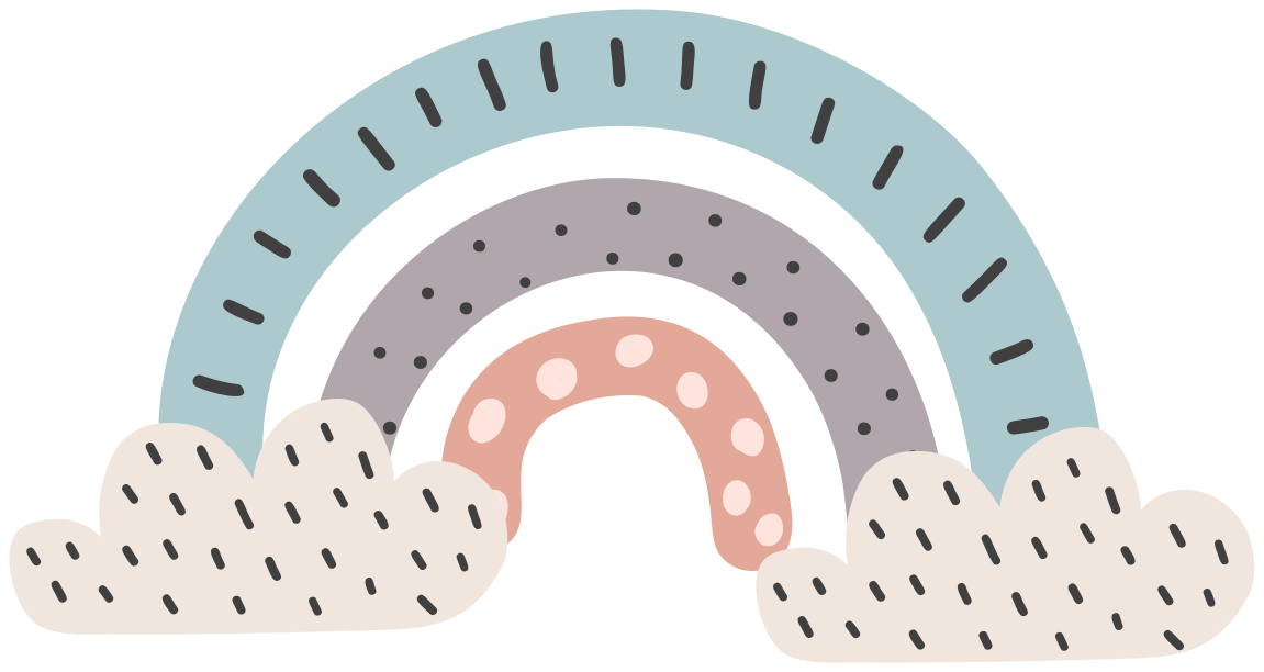 Vinyl tapijt kind tricolour noordse regenboog - TenStickers