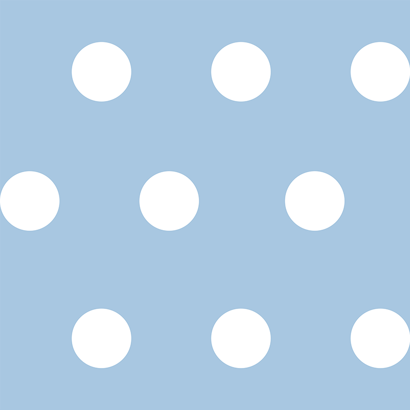 Vinyl tapijt slaapkamer met stippenpatroon - TenStickers