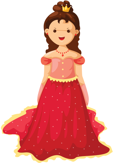 Vinyl tapijt kind met koningin illustratie - TenStickers