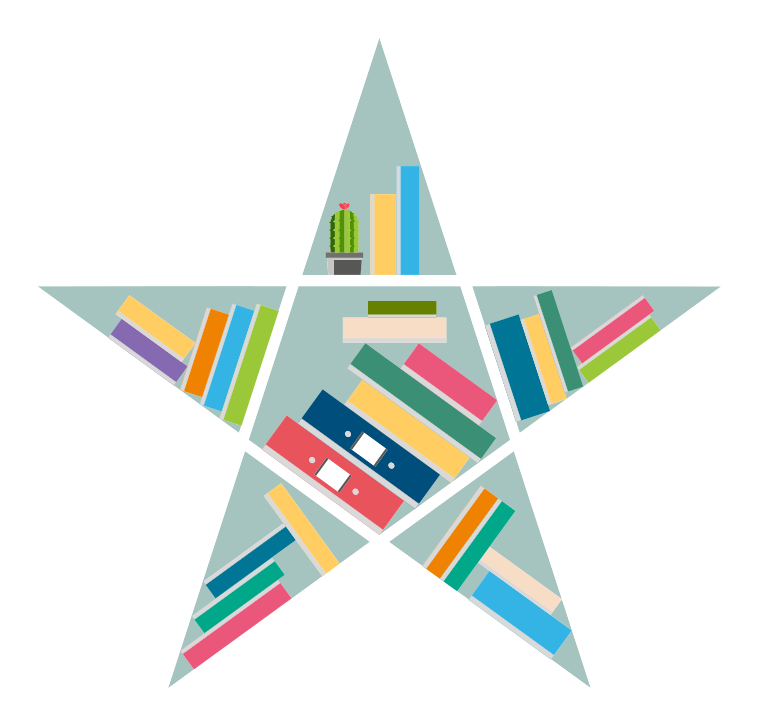 Vinyl tapijt kind sterrenlezer - TenStickers