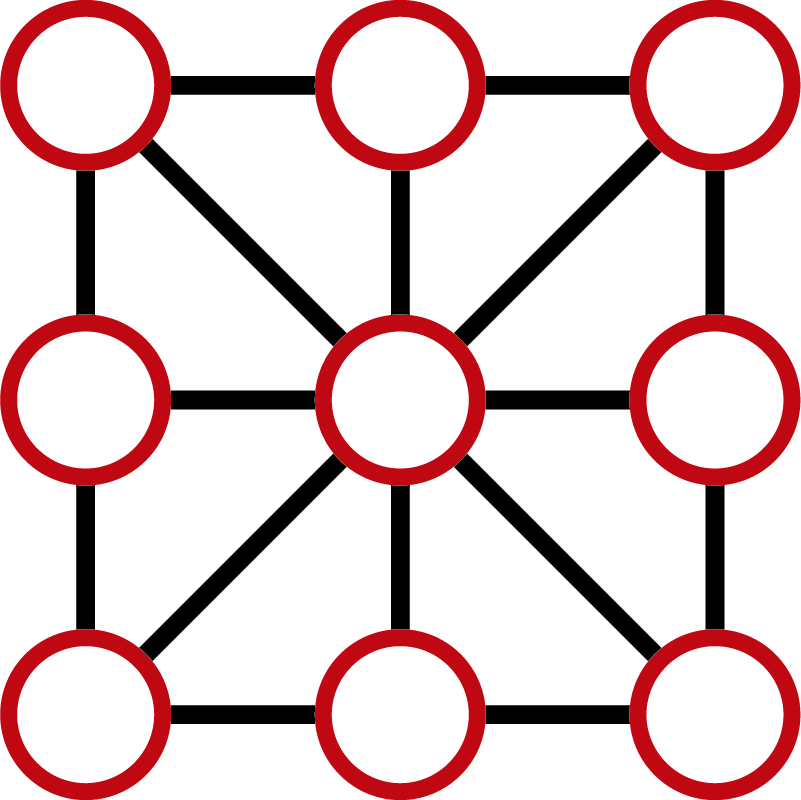 Vinyl tapijt spel drie op een rij - TenStickers