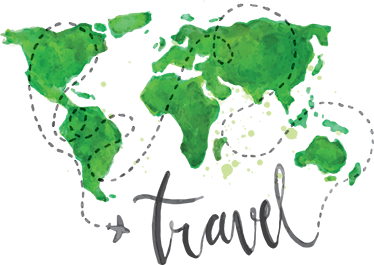 Vinyl tapijt wereldkaart decoratieve wereldkaart reizen - TenStickers