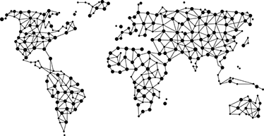 Vinyl tapijt wereldkaart vinilo mapamundi redes - TenStickers