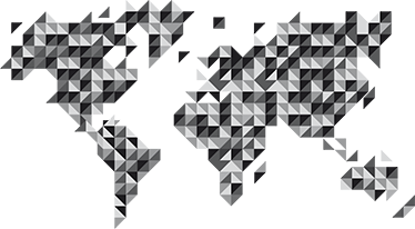 Vinyl tapijt wereldkaart grijstinten kaart - TenStickers