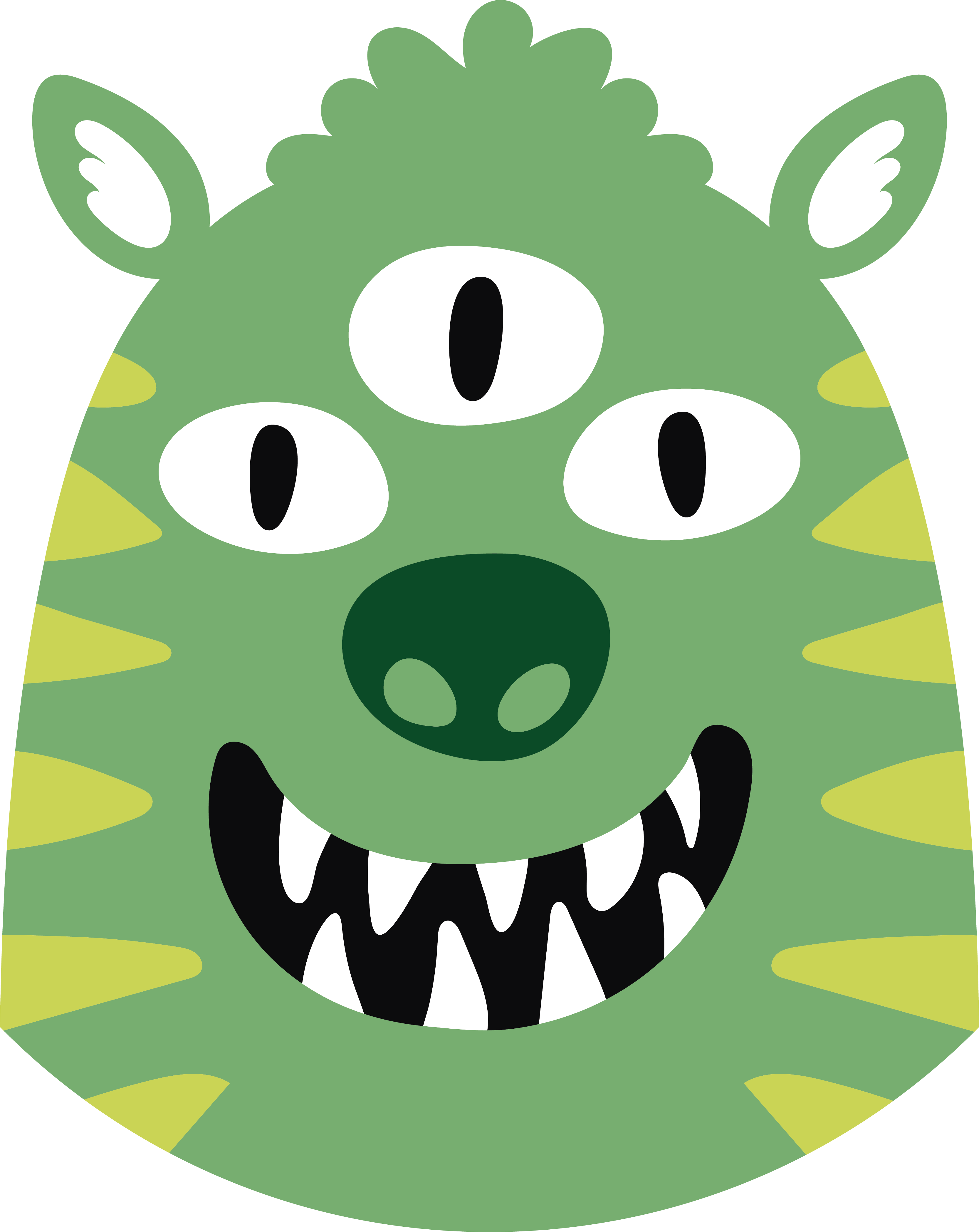 Vinyl tapijt kind blije monster vinyl - TenStickers