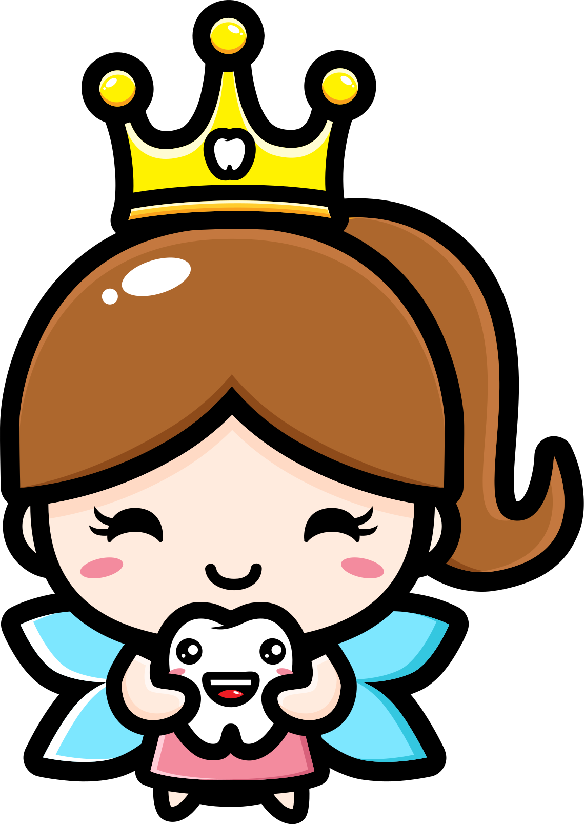 Vinyl tapijt kind schattig ontwerp tandfee - TenStickers