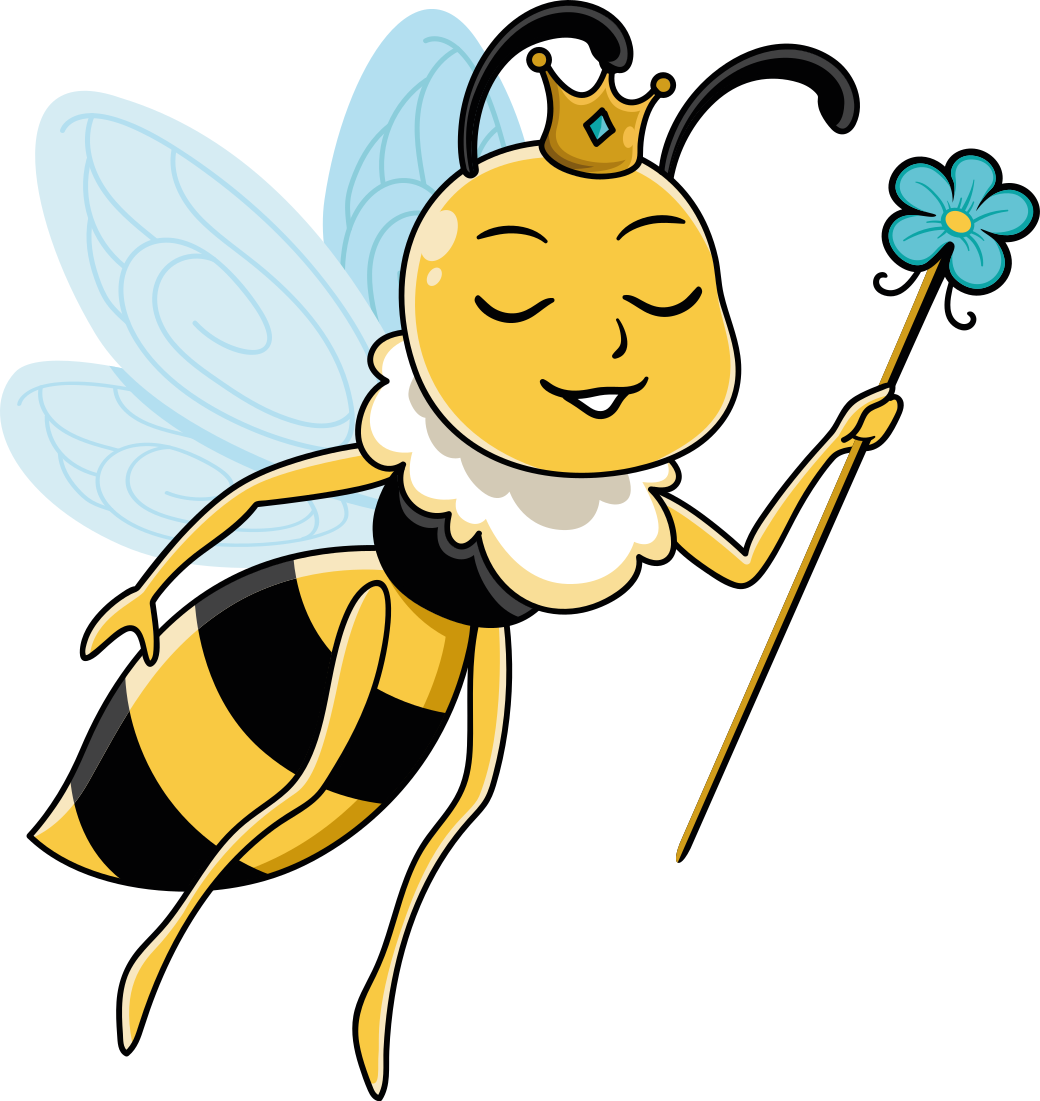 Vinyl tapijt kind fairy bee prachtig ontwerp - TenStickers