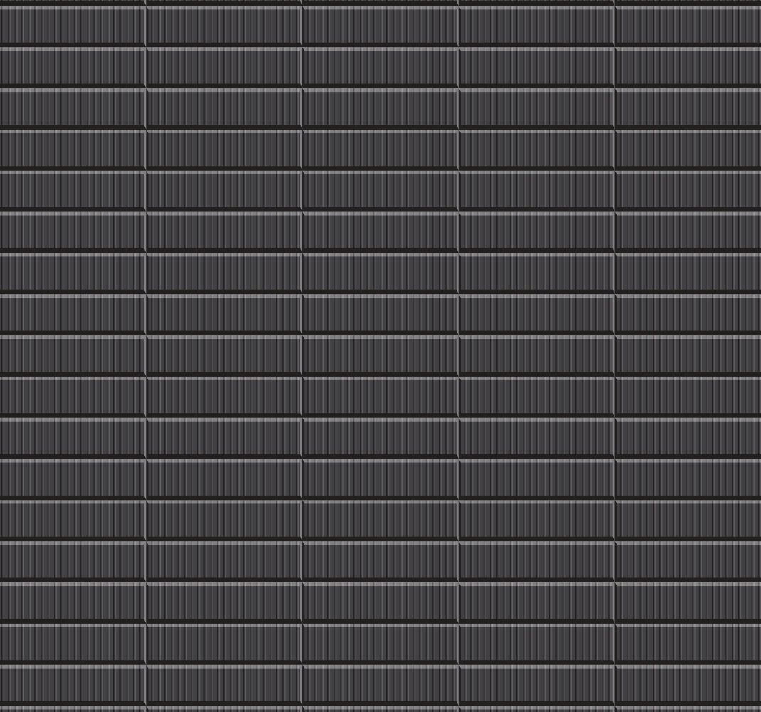 Vinyl vloerkleed badkamer zwart tegel 3d behang - TenStickers