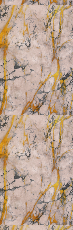 Vinyl vloerkleed badkamer warme gouden marmer - TenStickers