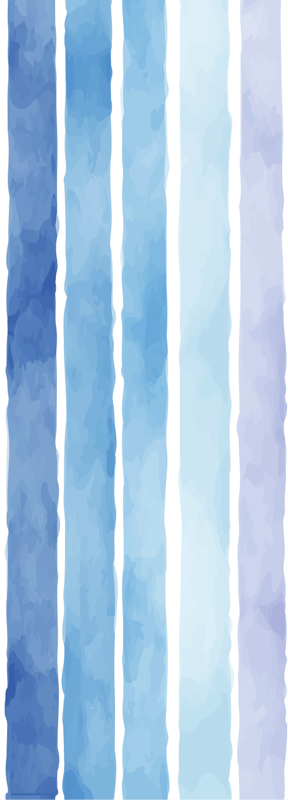 Vinyl vloerkleed badkamer met blauw aquarel lijnenpatroon - TenStickers