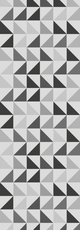 Vinyl vloerkleed badkamer geometrische driehoeken - TenStickers