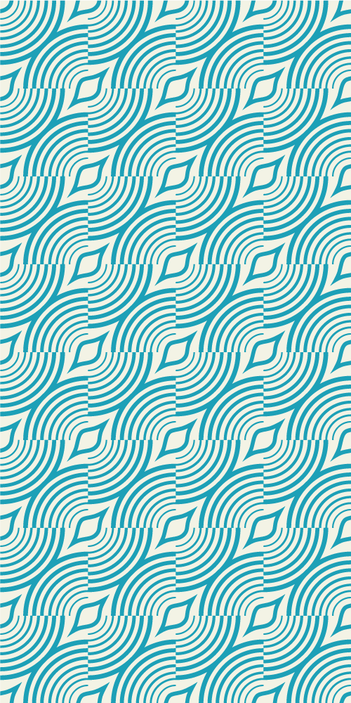 Vinyl vloerkleed badkamer zee patroon blauwe lijnen - TenStickers