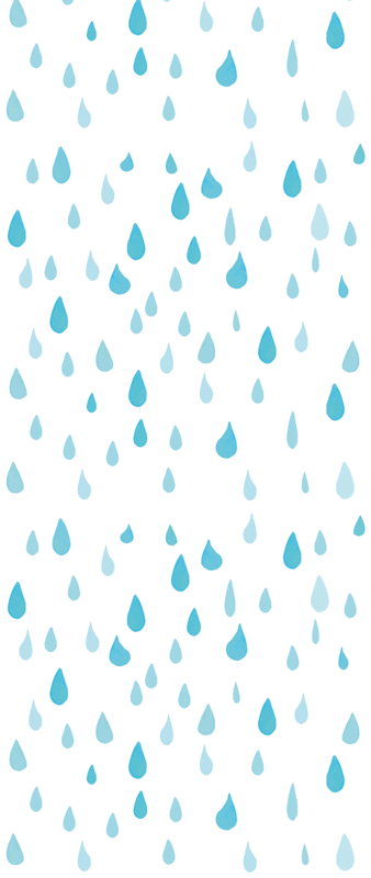 Vinyl vloerkleed badkamer blauwe waterverf druppels - TenStickers