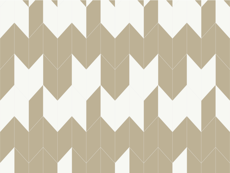 Vinyl vloerkleed badkamer wit en beige geometrisch patroon - TenStickers