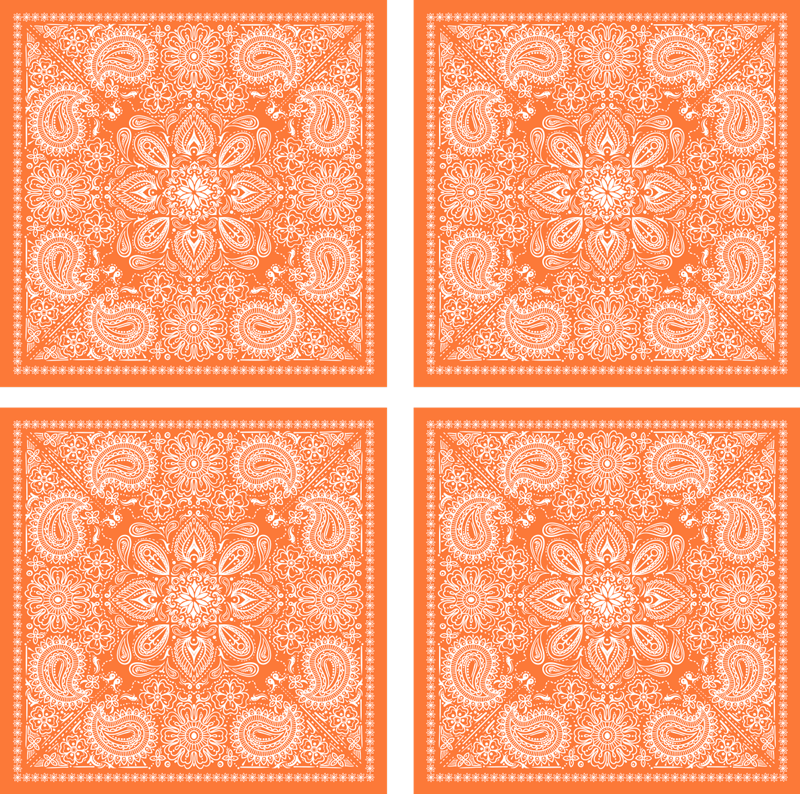 Vinyl vloerkleed badkamer paisley tegel - TenStickers