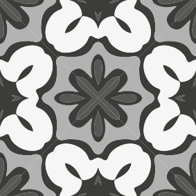 Vinyl vloerkleed badkamer hydraulisch grijs gracia stijl - TenStickers