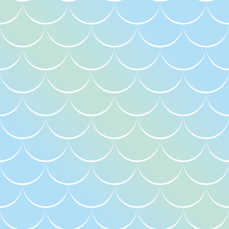 Vinyl vloerkleed badkamer pastel schubbenpatroon - TenStickers