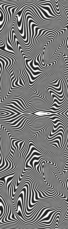 Vinyl vloerkleed badkamer zebra 3d effect douche - TenStickers