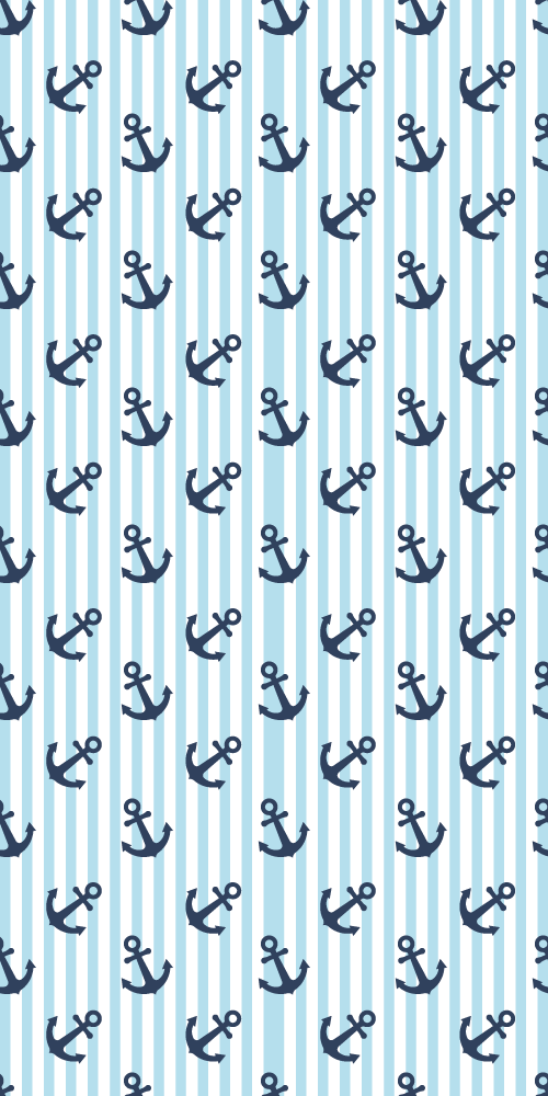 Vinyl vloerkleed badkamer navy blauwe verticale strepen - TenStickers