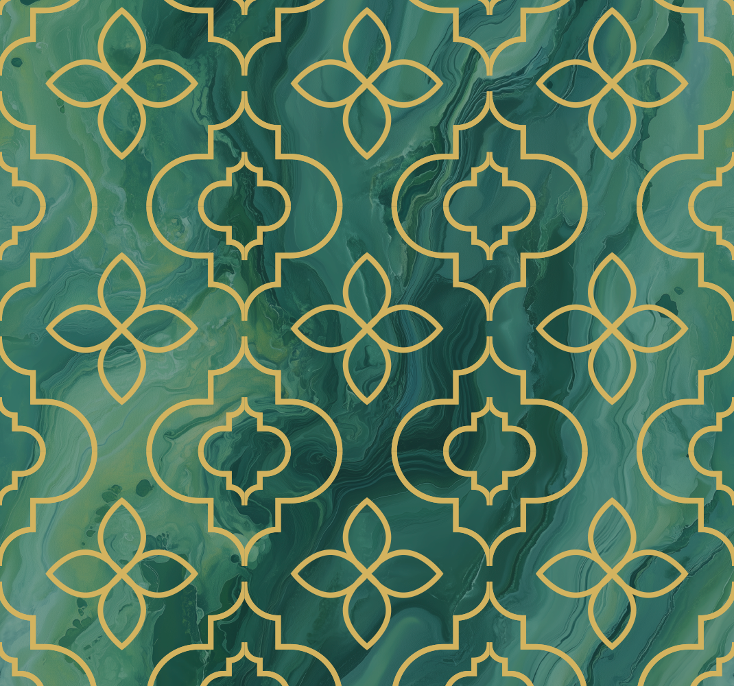 Vinyl vloerkleed badkamer turquoise - TenStickers